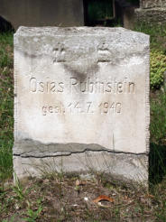 Grabstein von Osias Rubinstein